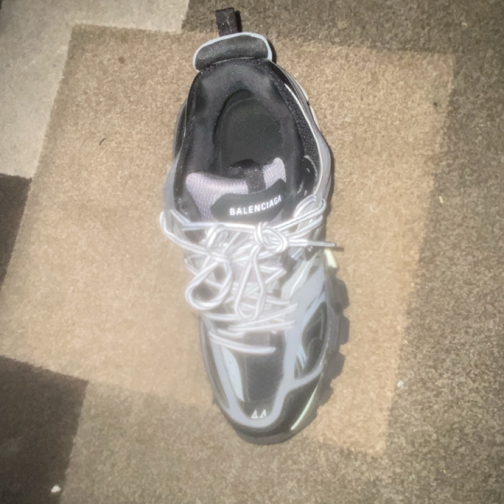 Balenciaga Black and Gray Athletic Shoes Sleek Design